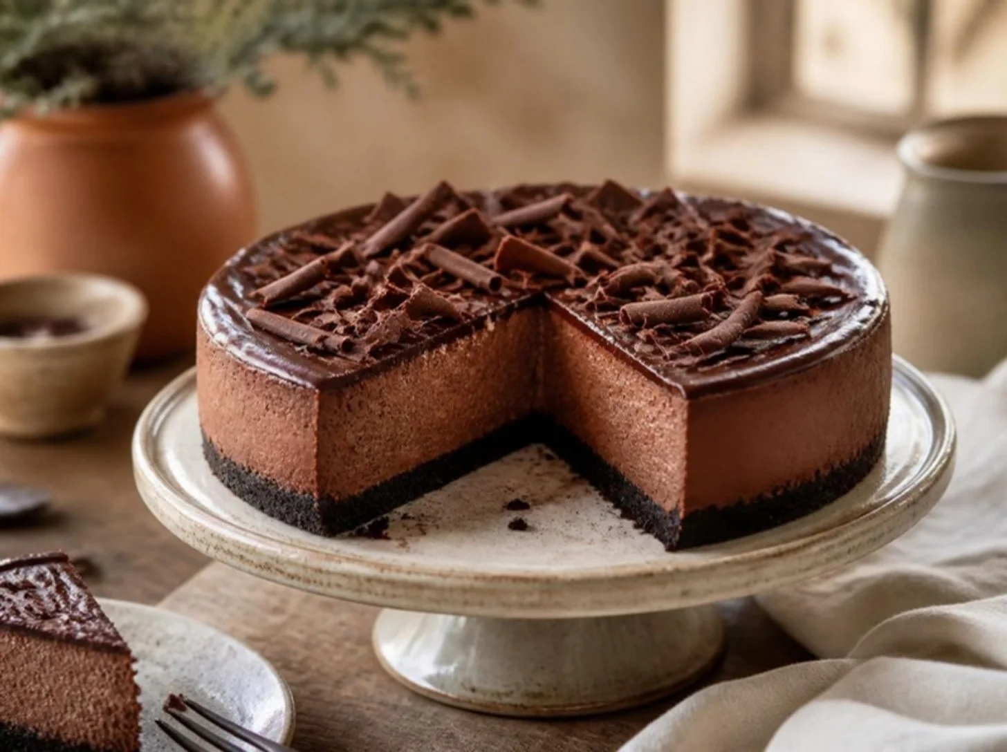 Cheesecake au chocolat
