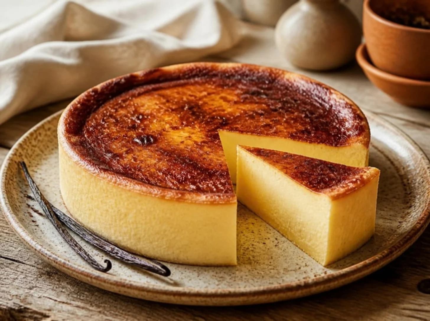 Flan pâtissier sans pâte