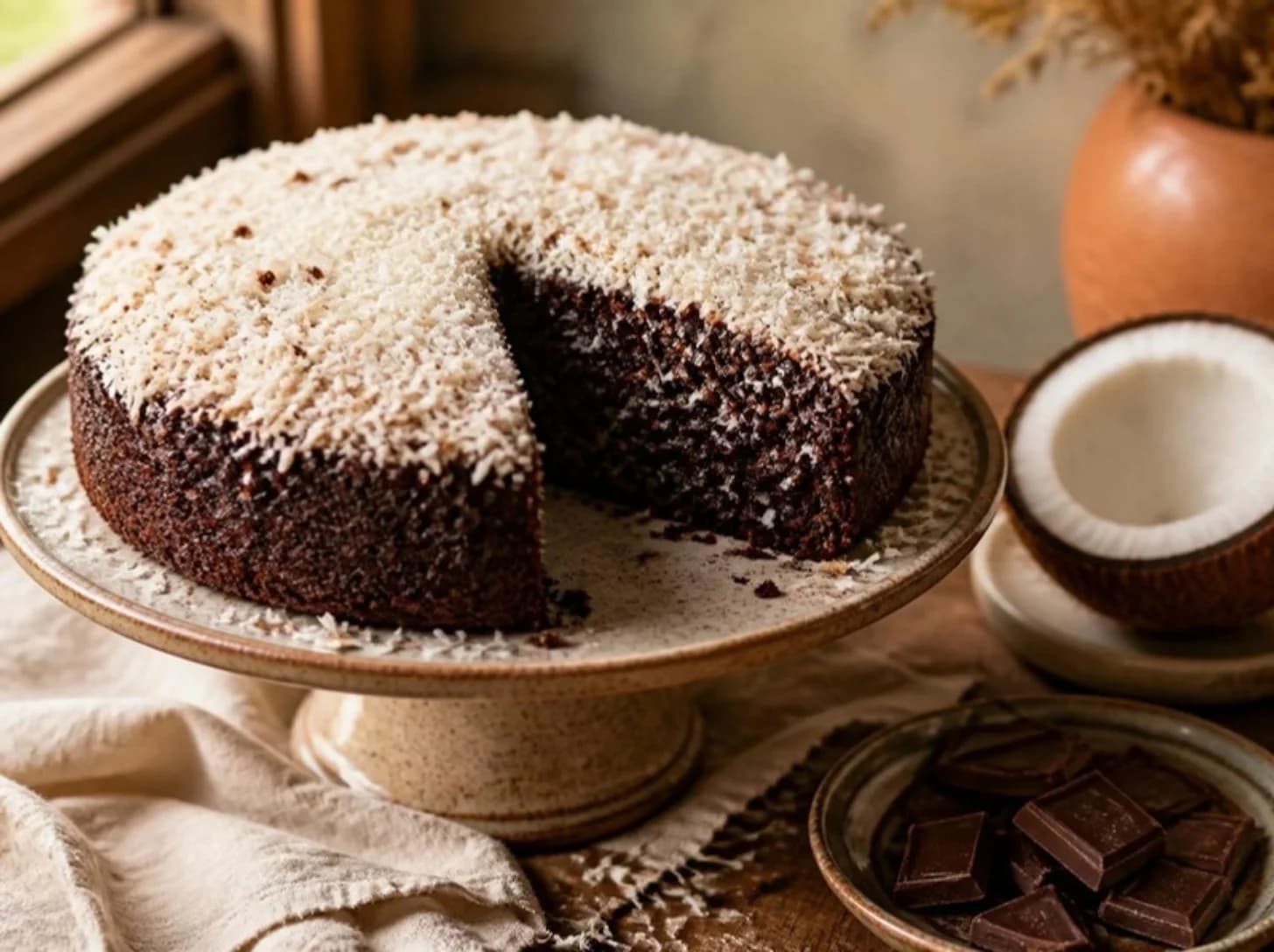 Gâteau coco-chocolat