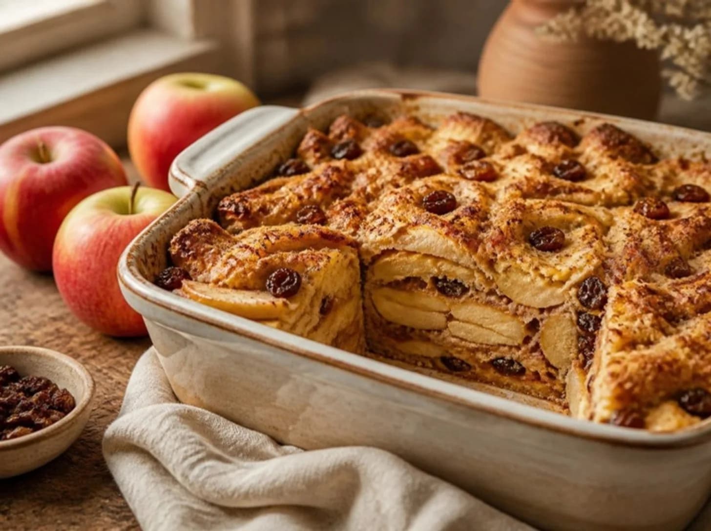 Kugel aux pommes et à la matza