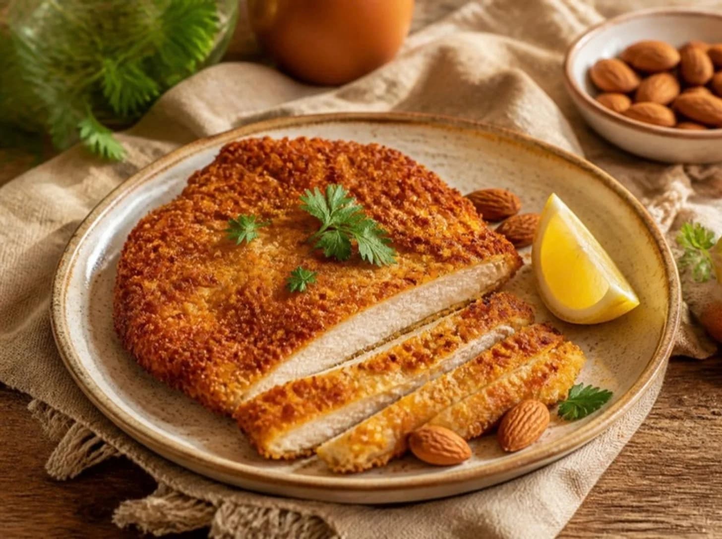 Schnitzel à la poudre d'amande
